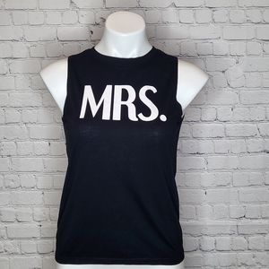 Modern Lux Mrs. Bridal Wedding Sleevless Shirt Size XS